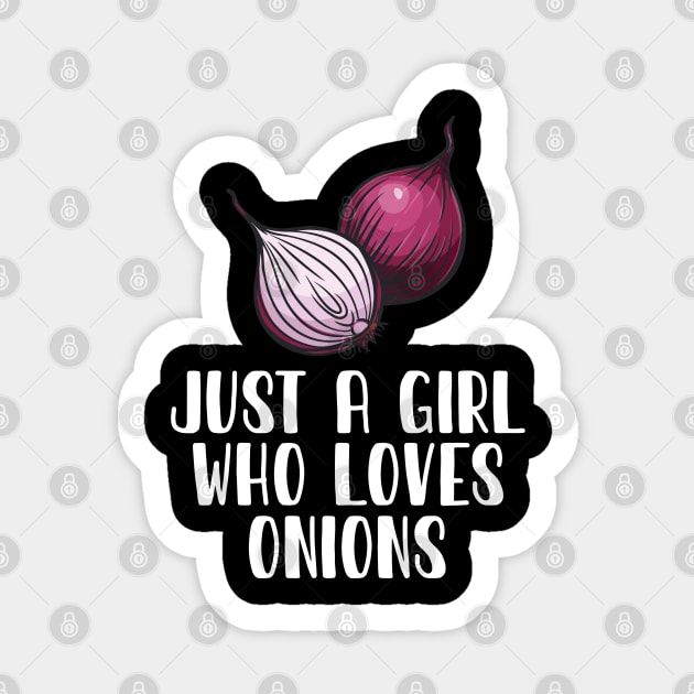 Just A Girl Who Loves Onions Sticker by simonStufios